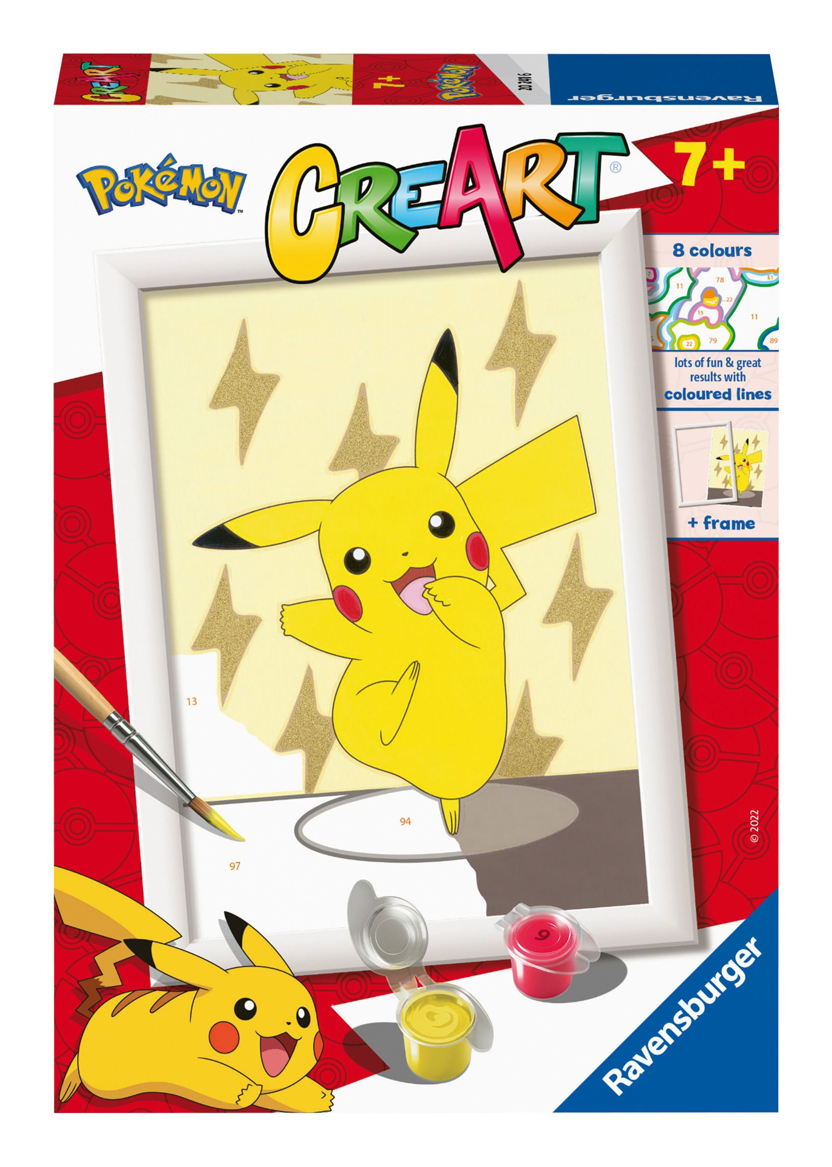 Ravensburger CreArt Pintura Por Números – Hello Baby Simba, 24x18 Cm, Acrílicos, Para Adultos Y Niños +12 Años