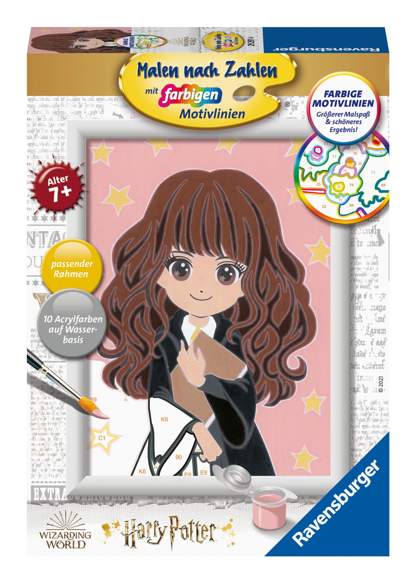 Ravensburger CreArt: Amigos En La Cesta – Kit De Pintura Por Números Para Niños De 9 Años Con Lienzo, Pinturas Y Marco De 24x18 Cm – Nivel Medio