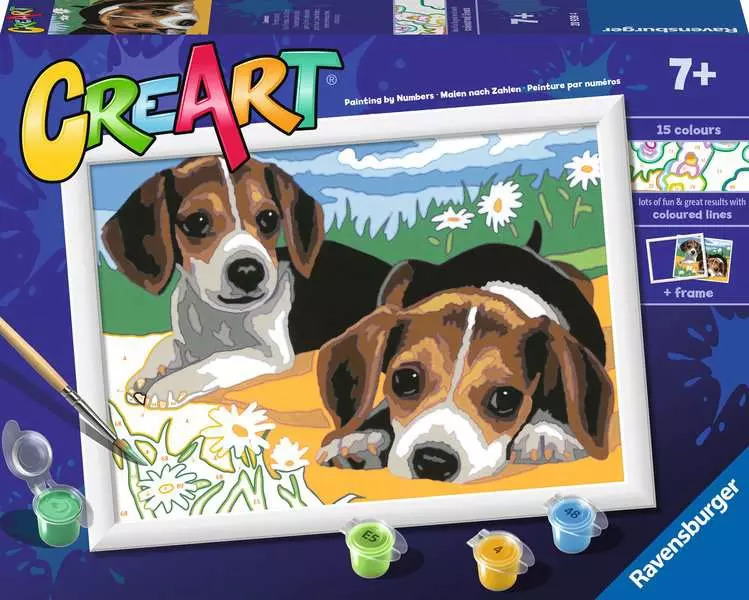 Pintura Por Números Ravensburger CreArt - Motivo Frambuesa Mocktail, 20x20 Cm, Para Adultos Y Jóvenes Desde 12 Años