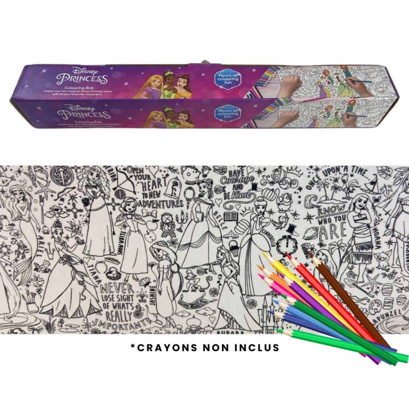 Rolo para colorir - Disney Princess